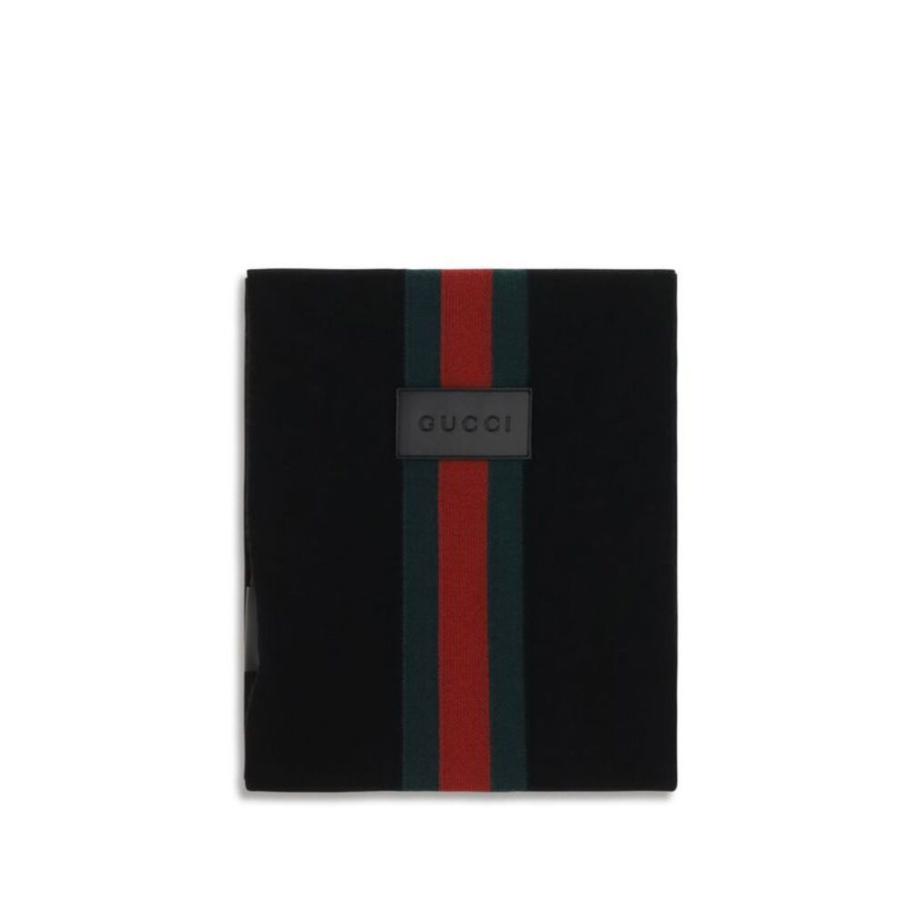 Gucci Black Wool Oves Aries Men's Scarf